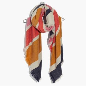 Madewell Striped Blanket Scarf, NWT!
